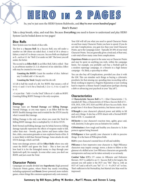 hero system pdf download free