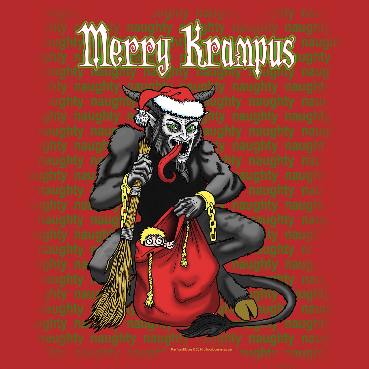 merry krampus t shirt