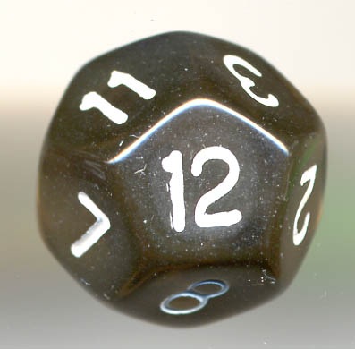 paizo.com - d12 Die: Transparent