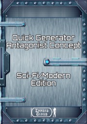 Quick Generator Antagonist Concept – Sci-Fi and Modern PDF