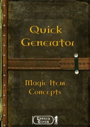 Quick Generator: Magical Item Concept PDF