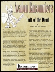 Avalon Encounters—Vol 1, Issue #10: Cult of the Dead (PFRPG) PDF