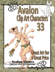 Avalon Clip Art Characters #33: Alien 5 PDF