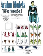Avalon Models—Tri-Frame: Super Heroes, Set 1 PDF