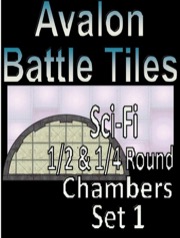 Avalon Battle Tiles, Sci-Fi ½ & ¼ Round Chambers, Set 1 Style 1 PDF
