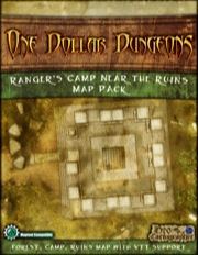 One Dollar Dungeon: Ranger's Camp Near the Ruins Map Pack PDF