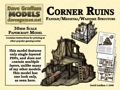 Corner Ruins 30mm Paper Model PDF