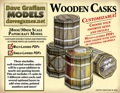 Wooden Casks 30mm Paper Models PDF