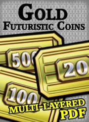 Futuristic Coins Gold Set PDF