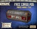 Free Cargo Pod Paper Model PDF
