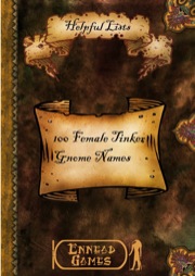 100 Tinker Gnome Names—Female PDF