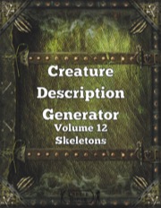 Creature Description Generator Volume 12 - Skeletons PDF