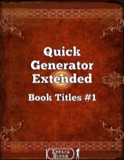 Quick Generator Extended Book Titles #1 PDF