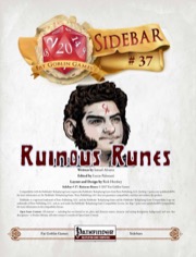 Sidebar #37 - Ruinous Runes (PFRPG) PDF