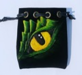 Leather Dice Bag: Dragon's Eye