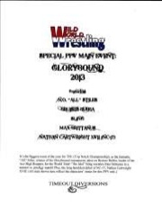 Wild World Wrestling: Glorybound 2013 PPV PDF