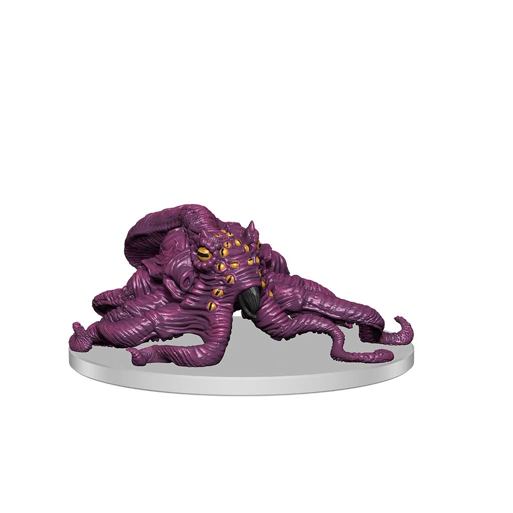 Quoppopak mini figure: a many eyed, purple, octopus-like creature