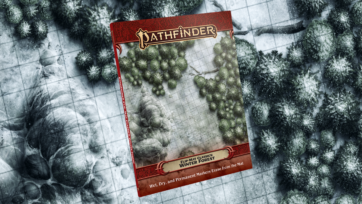 Pathfinder Second Edition Flip Mat Classics; Winter Forest