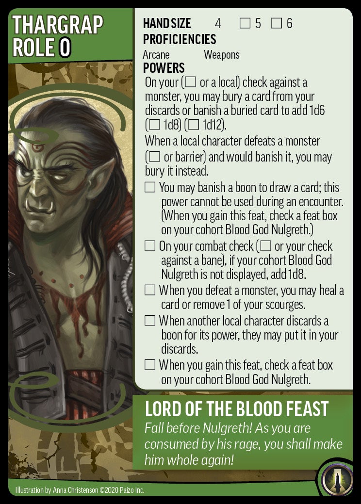 Role card Lord of the Blood Feast