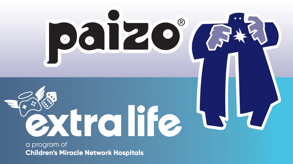 Paizo and Extra Life combined logos