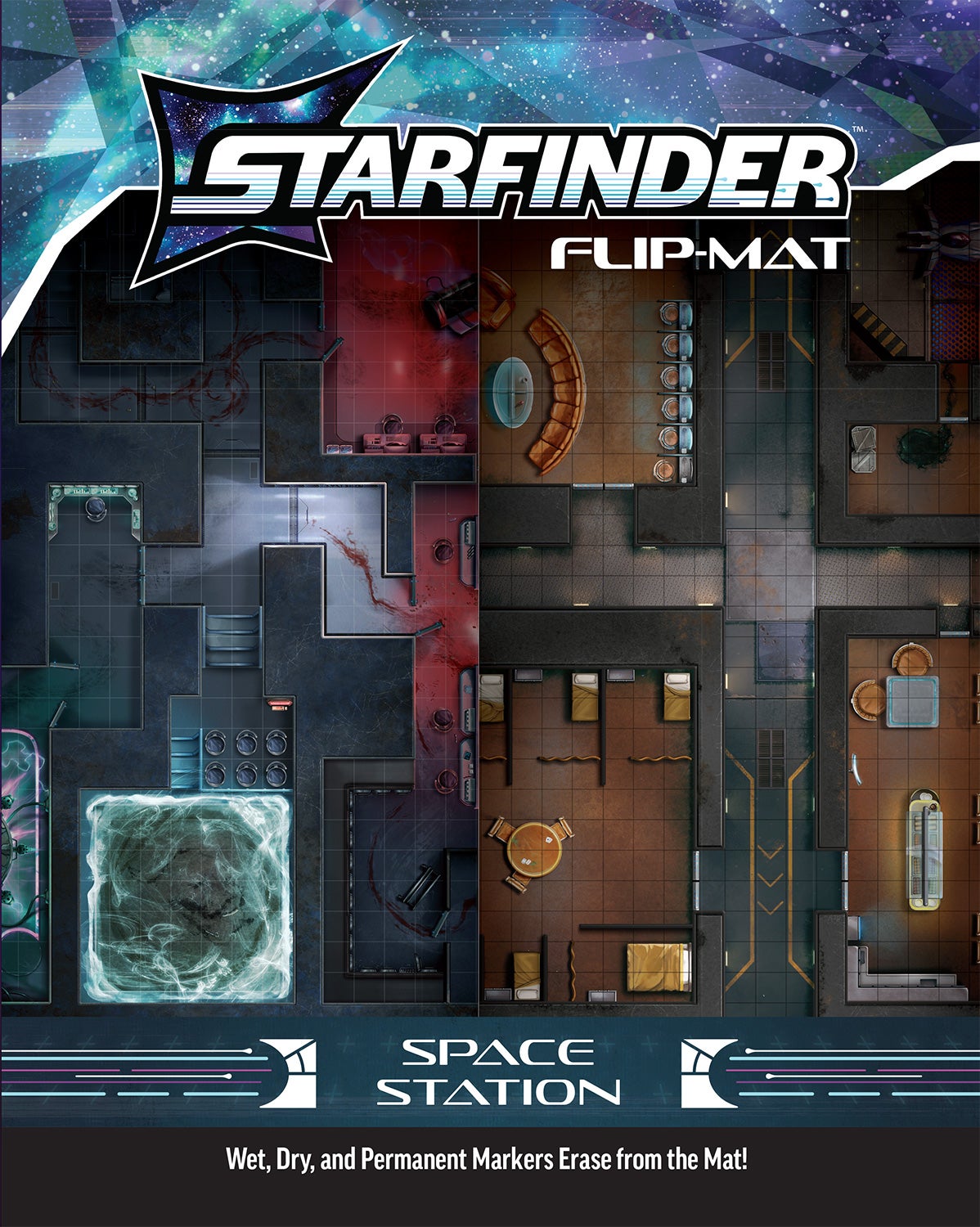 Starfinder Second Edition Flip-Mat: Space Station