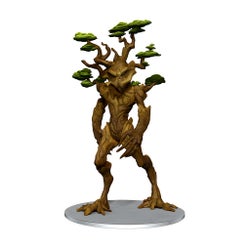 Arboreal Regent mini figure: a large tree-folk being with dark eyes and branches growing from their head and shoulders