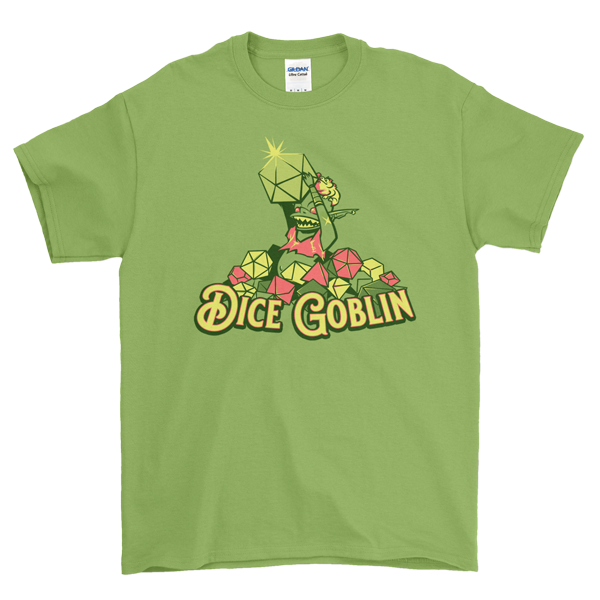 An image showing the Dice Goblin licensed shirt by Savage Sparrow 