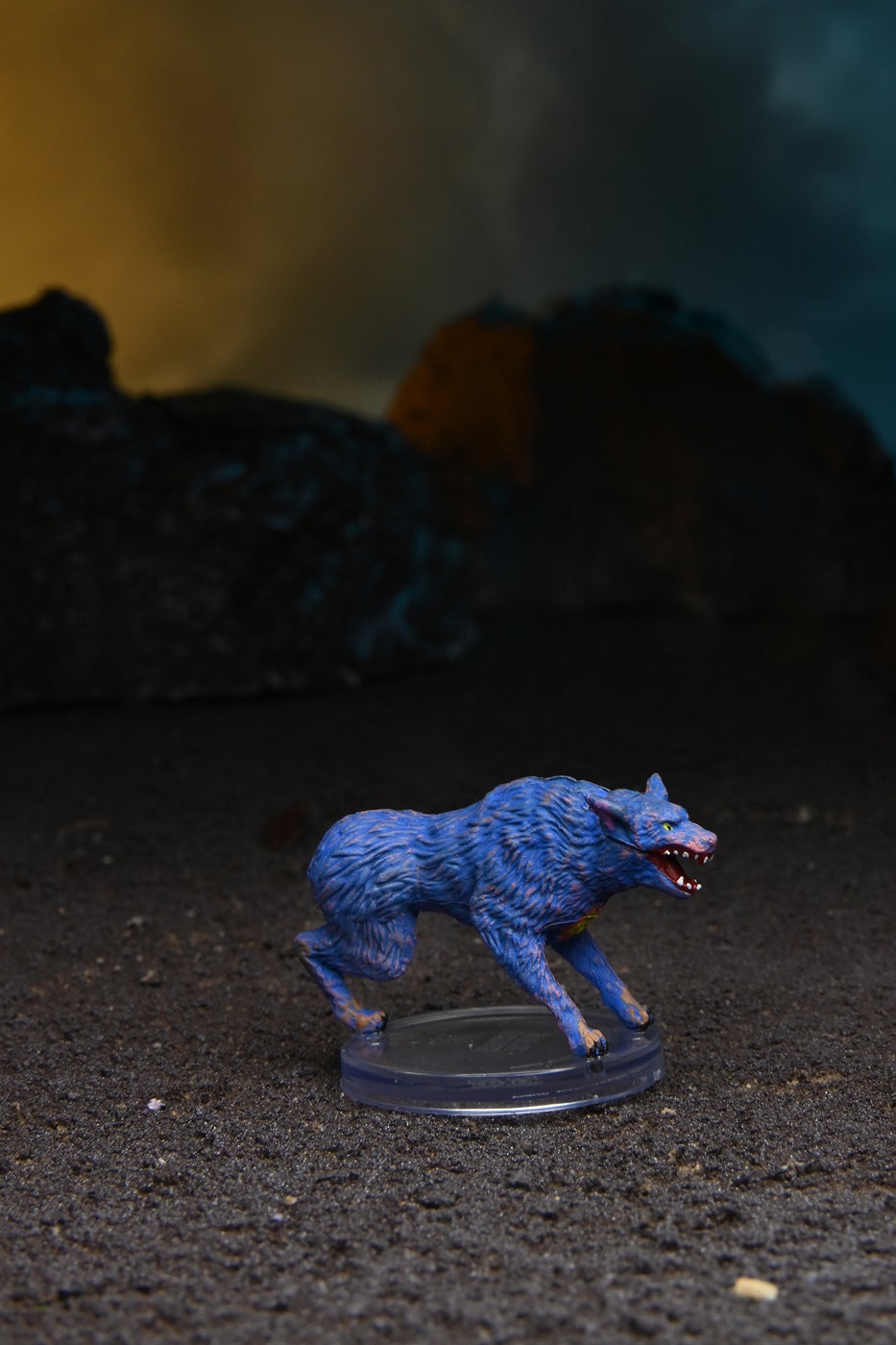Mini figure of a tashtari, a medium, three legged wolf-like creature