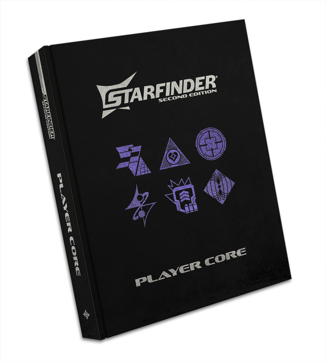 Starfinder Second Edition Player Core: a dark purple cover with silver embellished logo and text