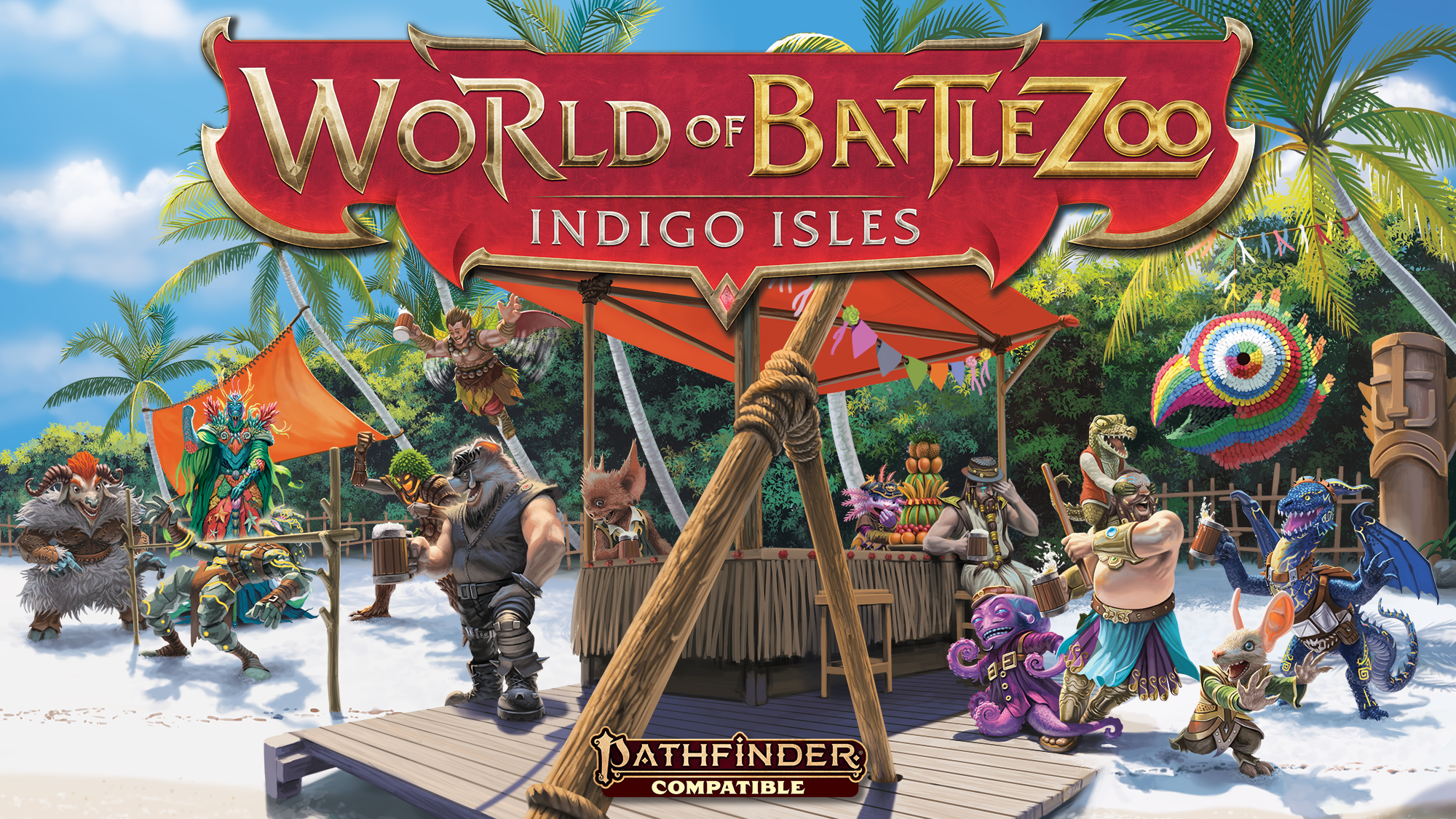 World of Battlezoo Indigo Isles Pathfinder Compatible Kickstarter