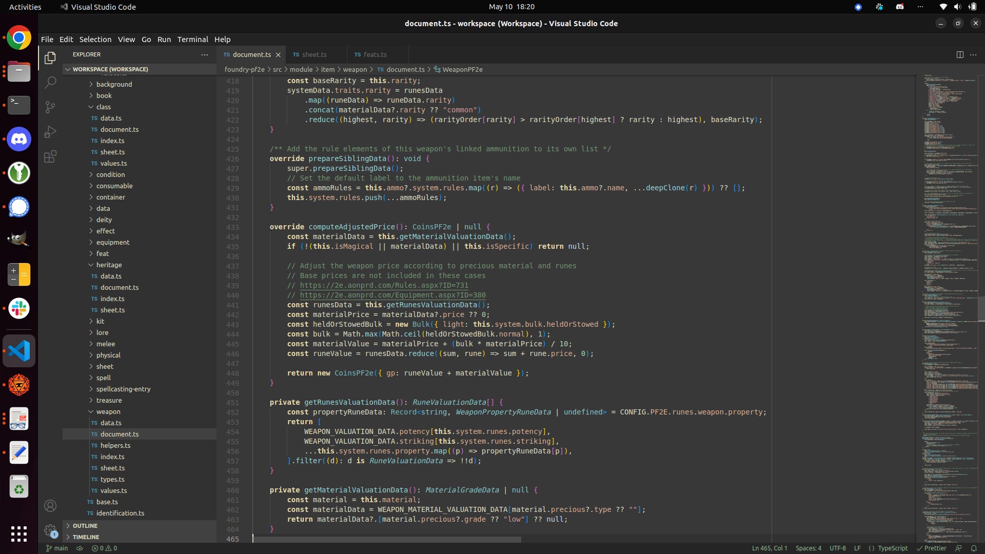 Screenshot of foundry code development