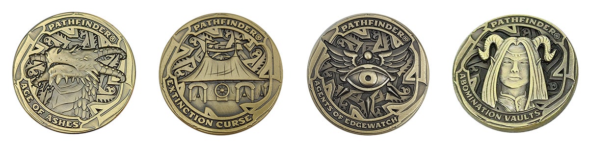 Pathfinder Second Edition Adventure Path campaign coins