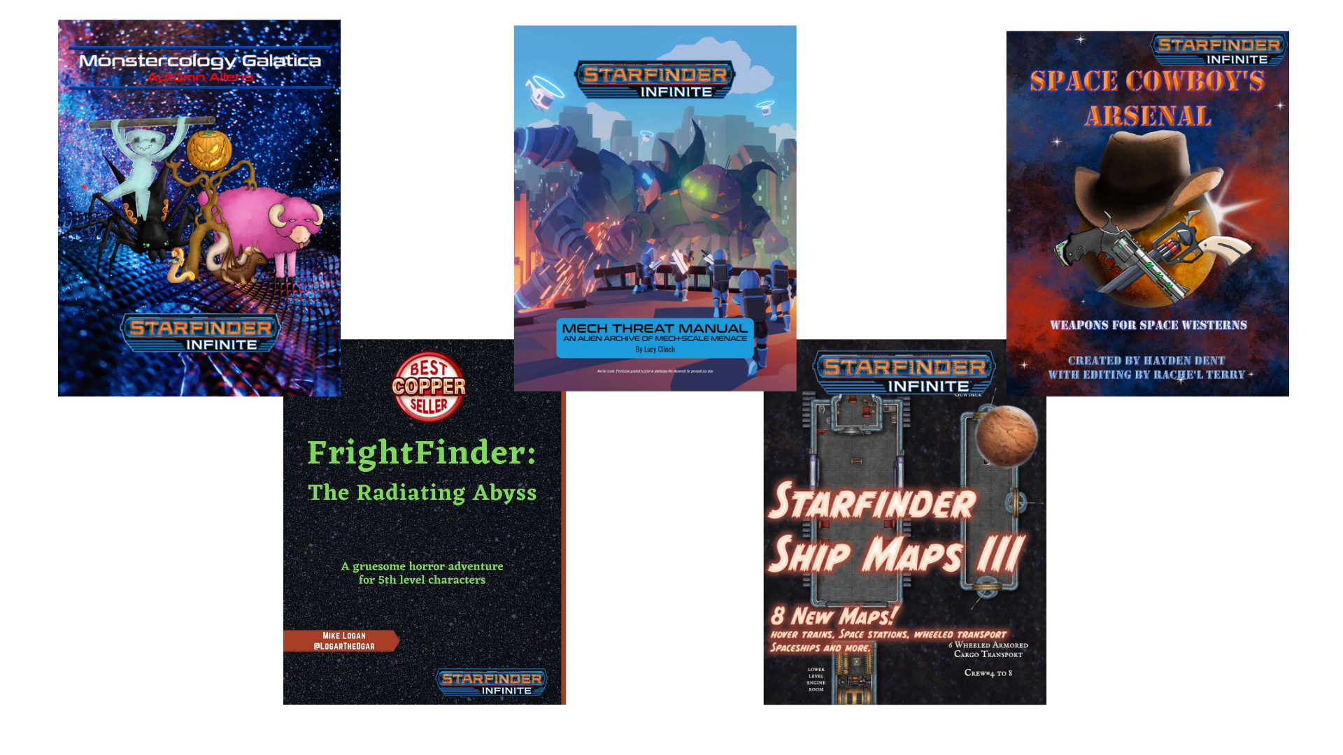 Starfinder Infinite October best seller covers