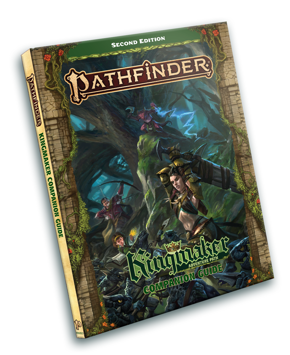 Pathfinder Kingmaker Companion Guide hard Cover 3-D mock up