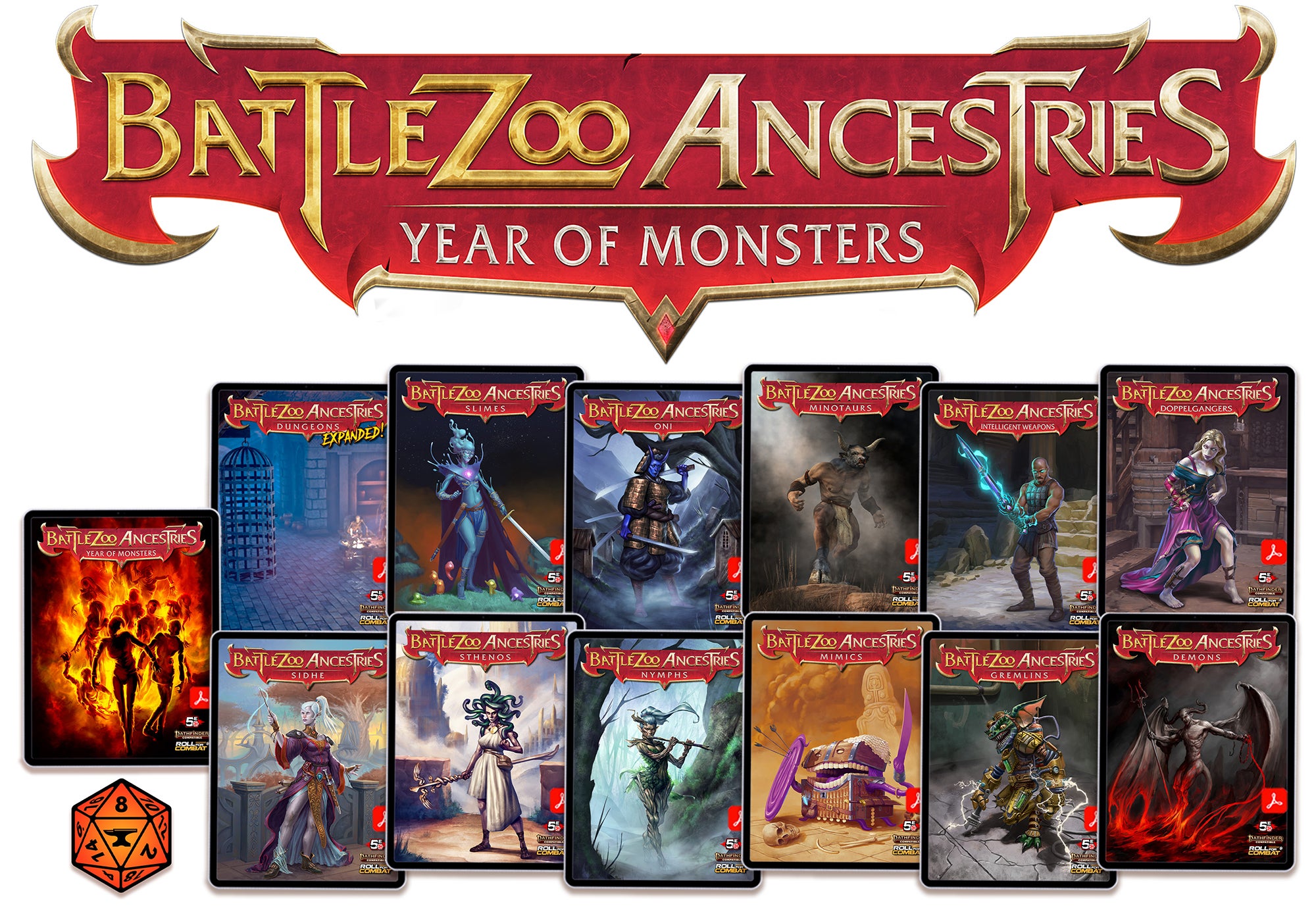 Battlezoo Ancestries: Year of Monsters will allow you to play as a demon, gremlin, intelligent weapon, dungeon, oni, nymph, doppelganger, minotaur, slime, stheno, mimic, and sidhe.