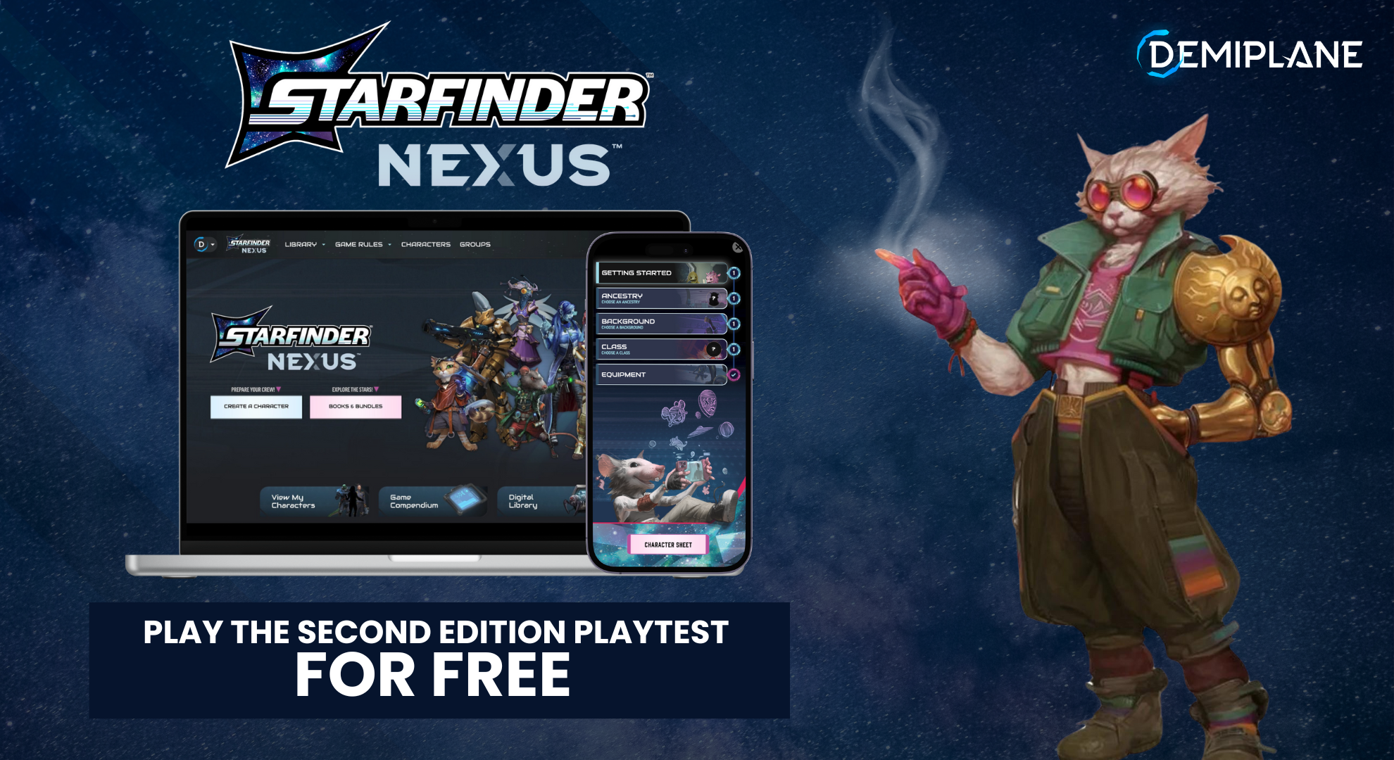 Demplane: Starfinder Nexus - play the second edition playtest for free