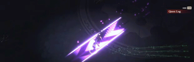 A gif showing part of a boss battle and the character models for a variety of enemies.
