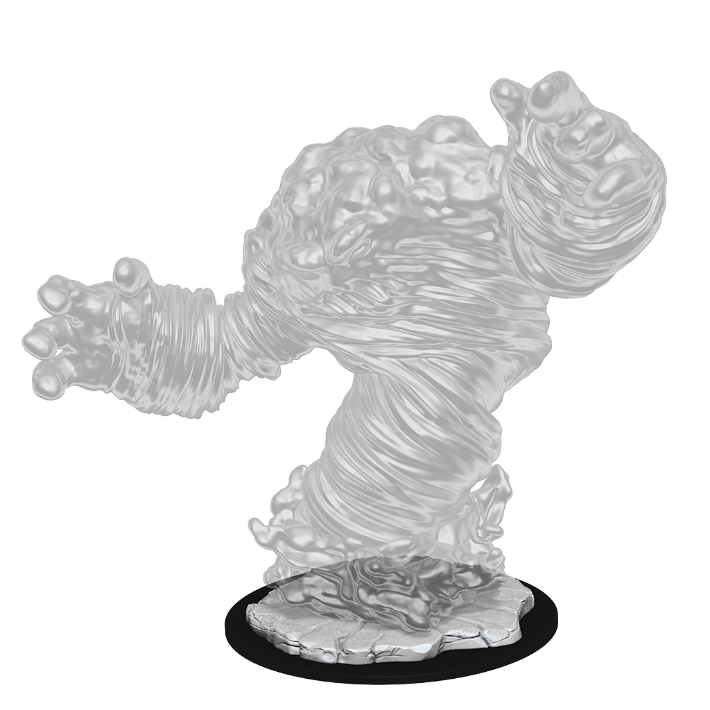 Transparent  mini figure of a  large wind elemental