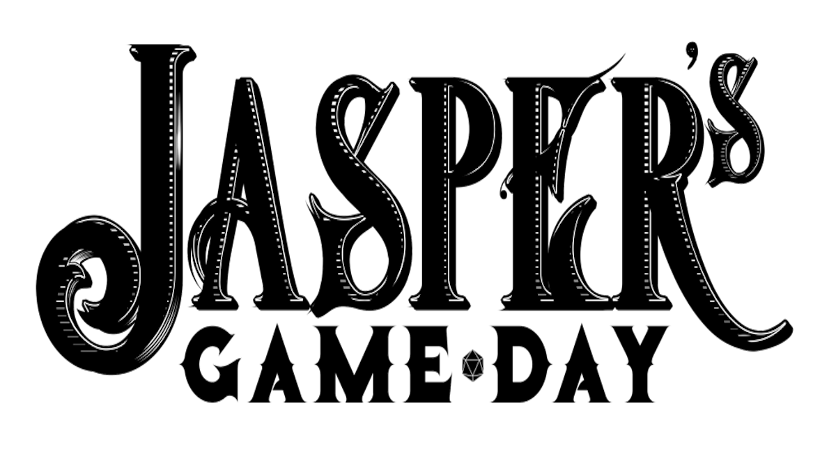 Jasper's Game Day: Decorative text logo