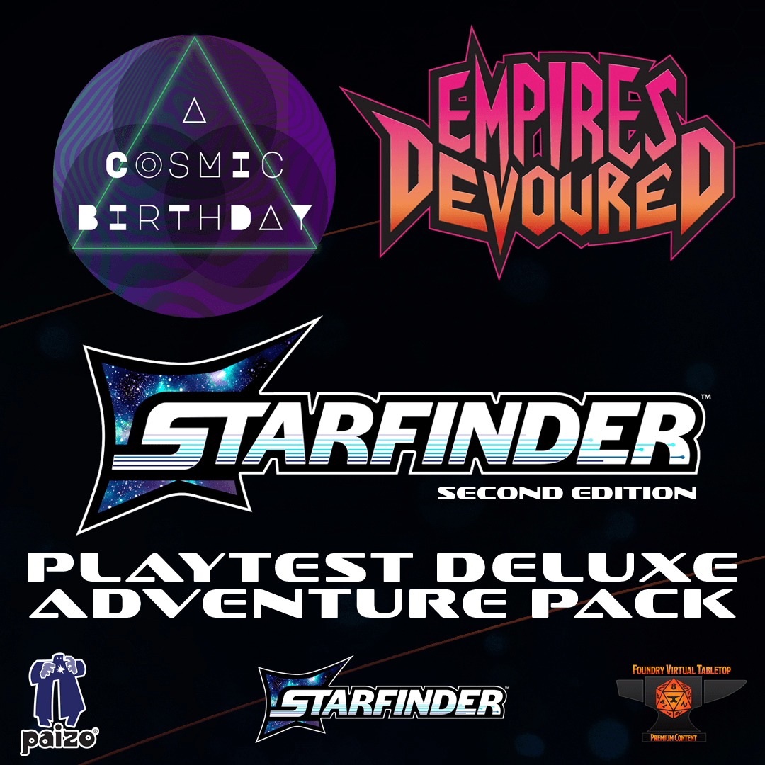 Starfinder Second Edition Playtest Deluxe Adventure Path with Foundry VTT