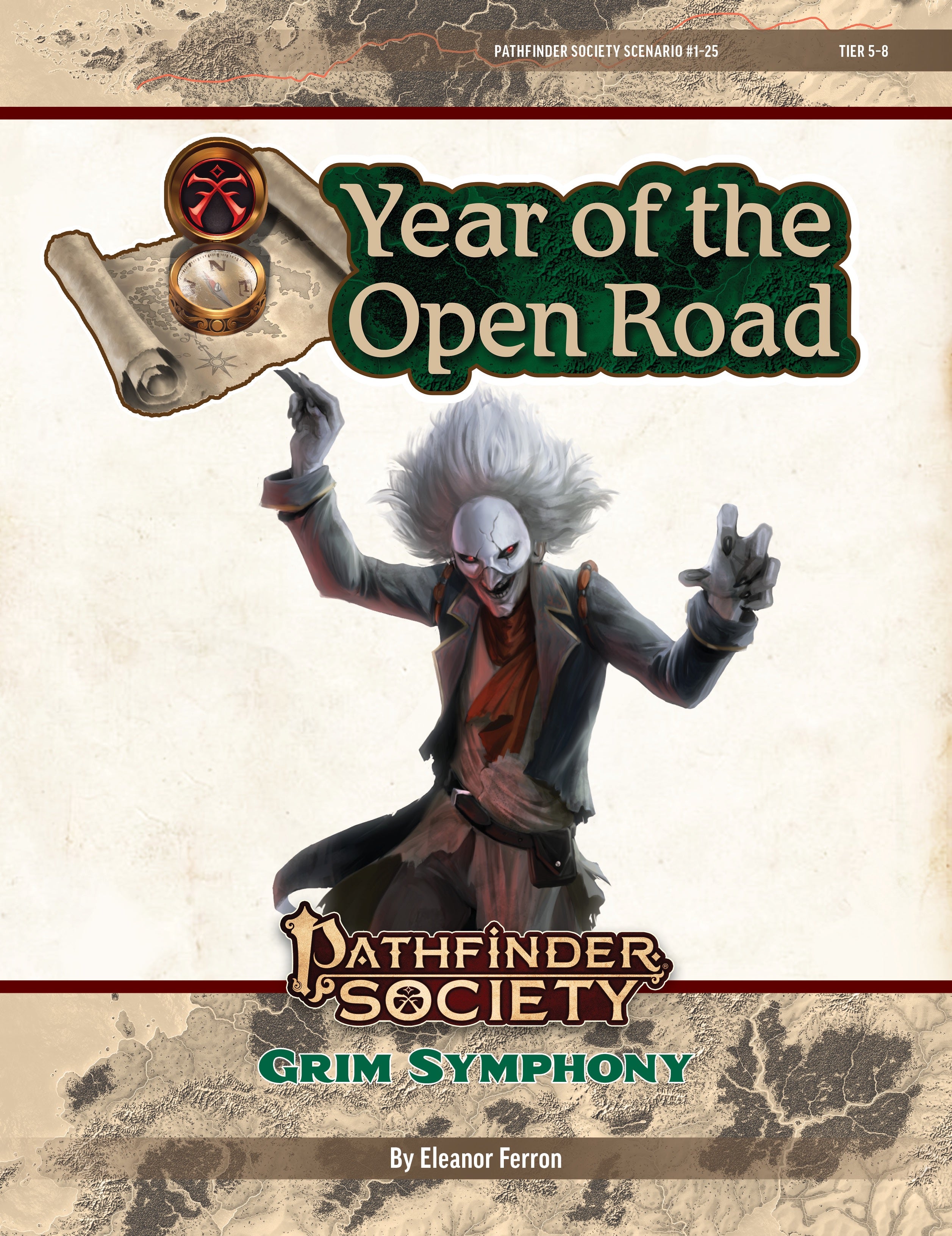 Pathfinder Society Year Of The Open Rode: Grim Symphony. A masked conductor gesturing wildly with their baton