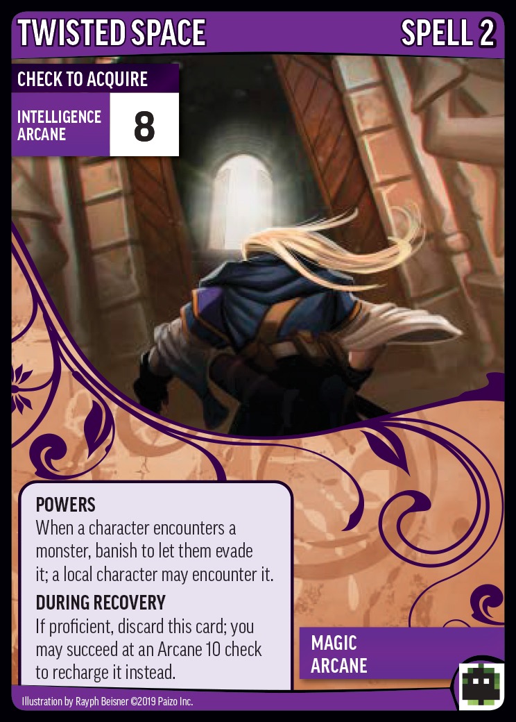Core spell Twisted Space card