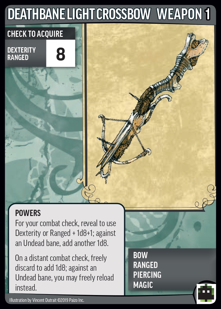 Core weapon Deathbane Light Crossbow card