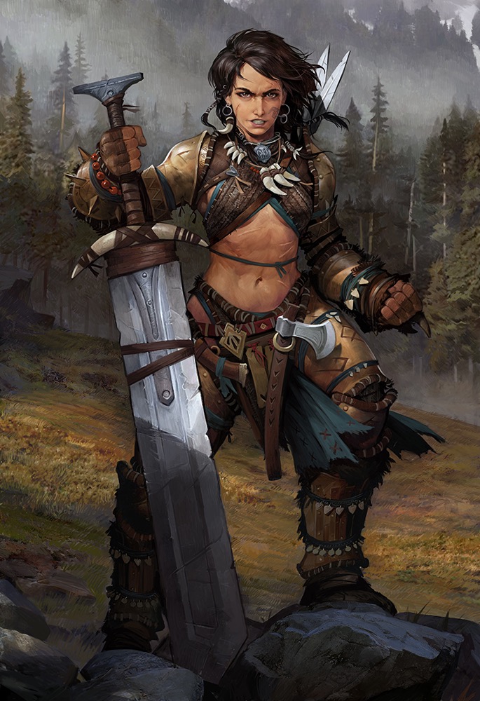 Valerie, Human Fighter - Kingmaker - Pathfinder Battles