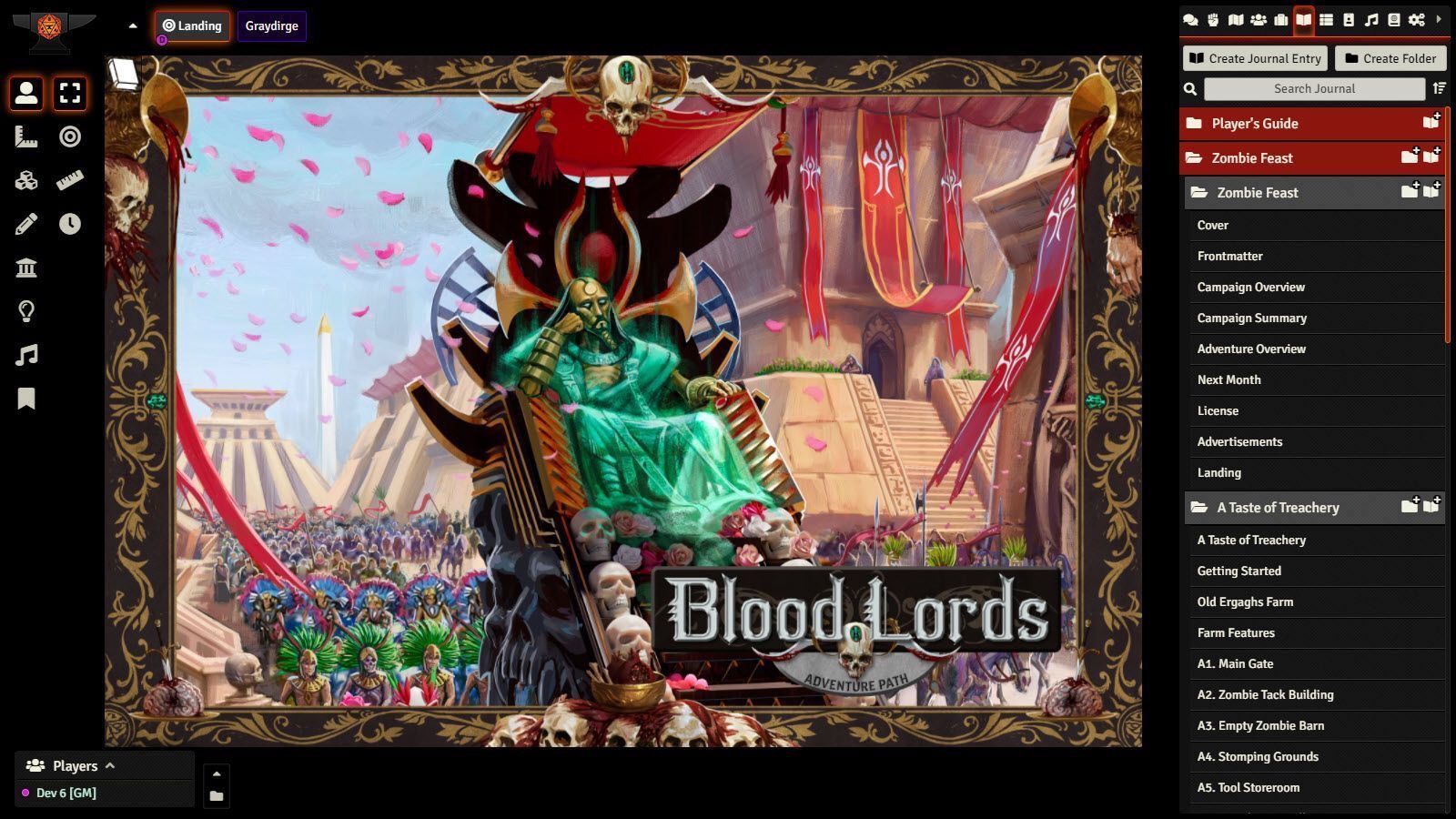 Pathfinder 2 RPG - Blood Lords AP 1: Zombie Feast