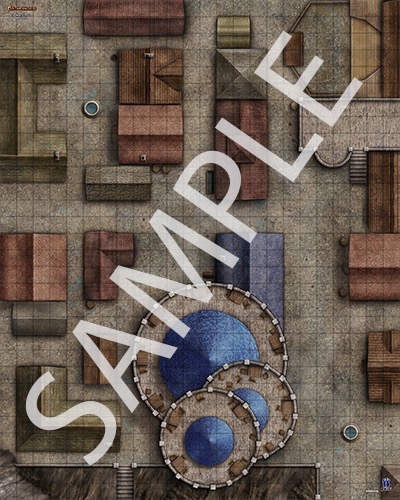 Pathfinder RPG: (Flip-Mat) Underground City Multi-Pack, underground rpg 