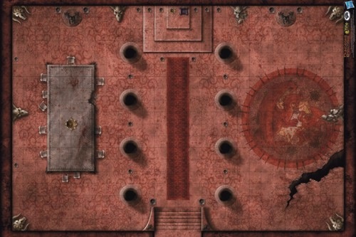 Paizo Com Dungeons Dragons Game Mat Red Hall Of Vor Rukoth