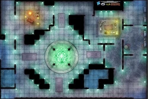 Paizo Com Dungeons Dragons Game Mat Drow Sanctum