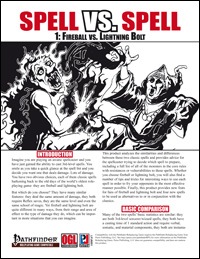  - Spell Vs. Spell 1: Fireball vs. Lightning Bolt (PFRPG) PDF