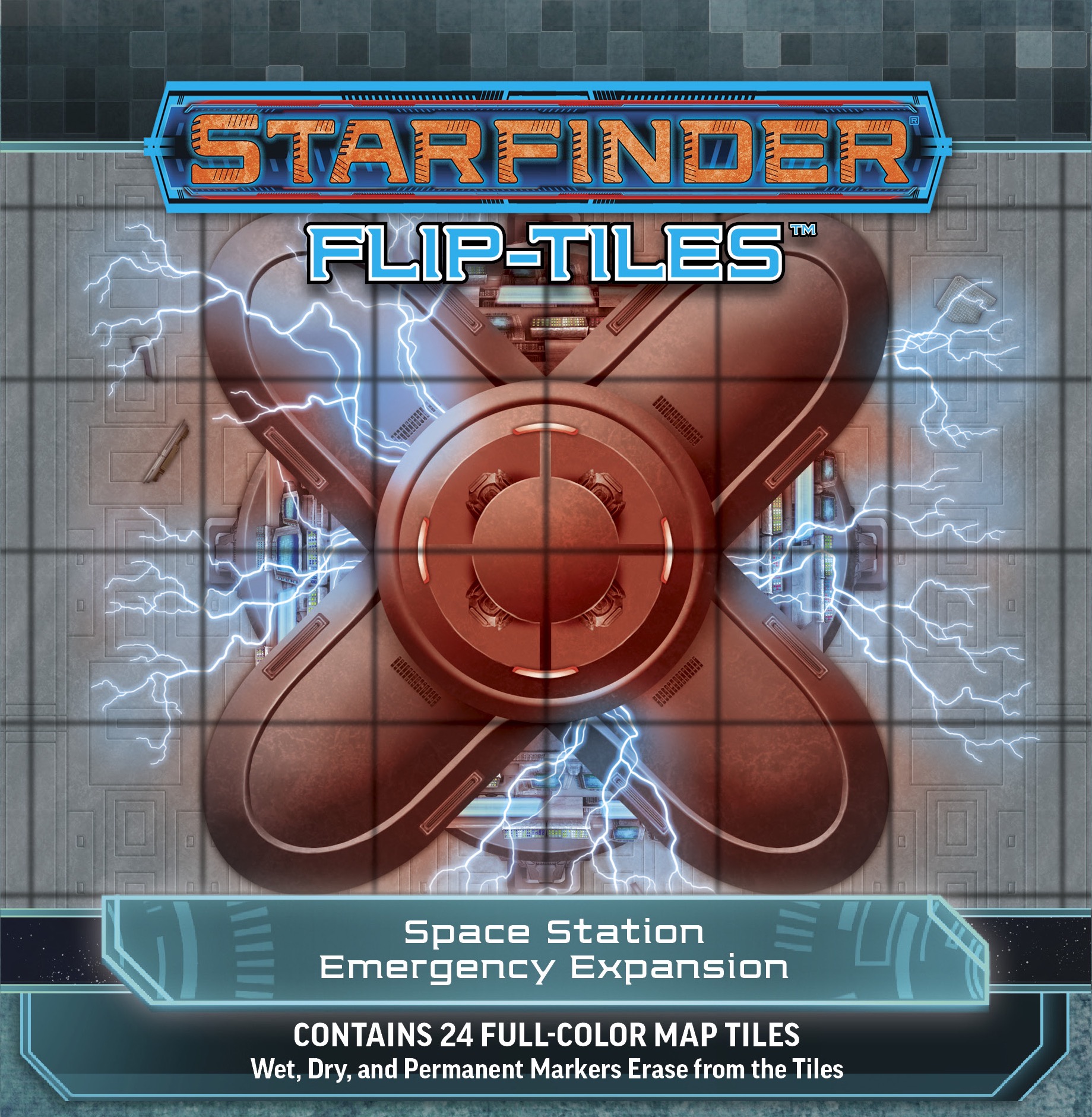 Starfinder Flip-Tiles: Space Station Emergency Expansion tiles